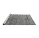 Sideview of Machine Washable Oriental Gray Modern Rug, wshabs4257gry