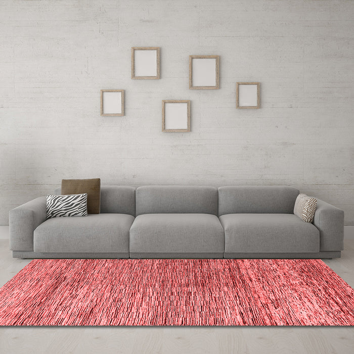 Modern Red Washable Rugs
