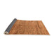 Sideview of Oriental Orange Modern Rug, abs4257org