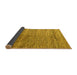 Sideview of Oriental Yellow Modern Rug, abs4257yw