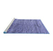 Sideview of Machine Washable Oriental Blue Modern Rug, wshabs4257blu