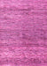 Machine Washable Oriental Pink Modern Rug, wshabs4257pnk