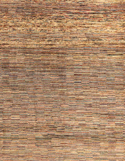 Abstract Saddle Brown Oriental Rug, abs4257
