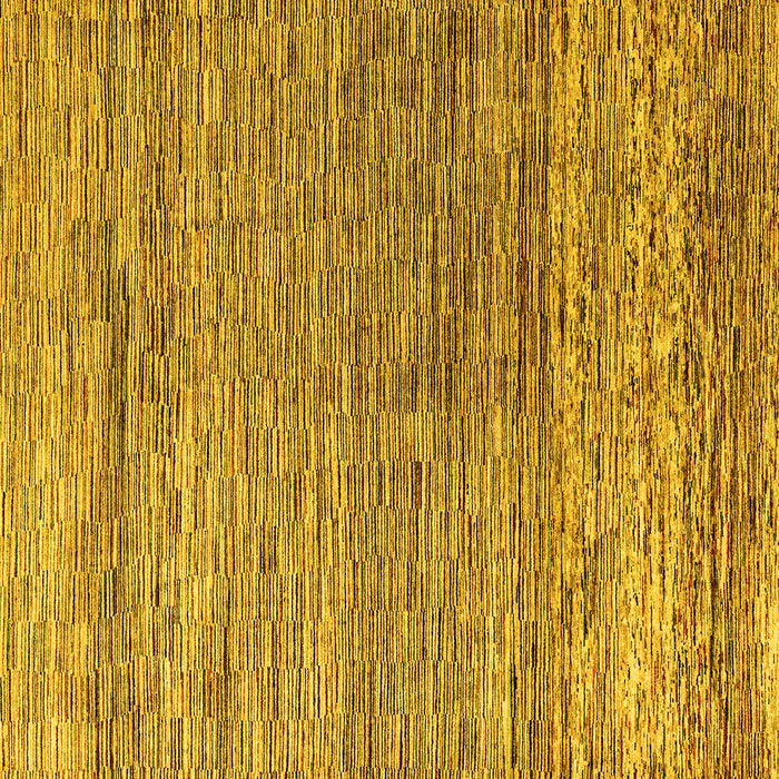 Square Oriental Yellow Modern Rug, abs4257yw