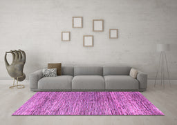Machine Washable Oriental Purple Modern Area Rugs in a Living Room, wshabs4257pur