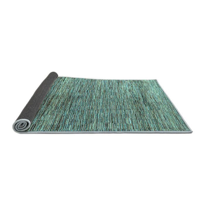 Sideview of Oriental Light Blue Modern Rug, abs4257lblu