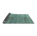 Sideview of Oriental Light Blue Modern Rug, abs4257lblu