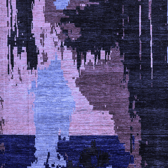 Oriental Blue Modern Rug, abs4258blu