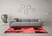 Modern Red Washable Rugs