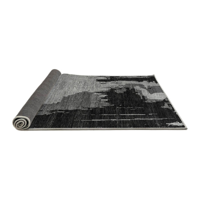 Sideview of Oriental Gray Modern Rug, abs4258gry