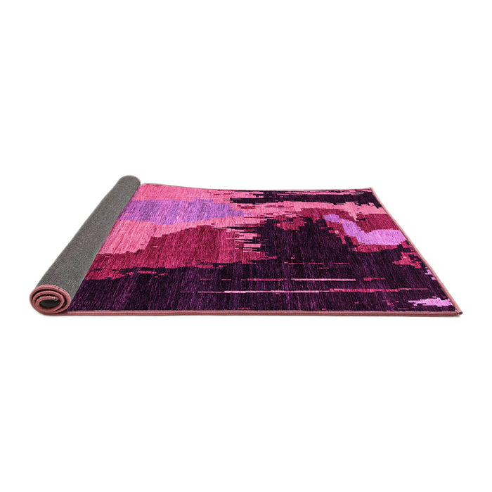 Sideview of Oriental Pink Modern Rug, abs4258pnk