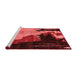 Modern Red Washable Rugs