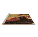 Sideview of Machine Washable Oriental Brown Modern Rug, wshabs4258brn