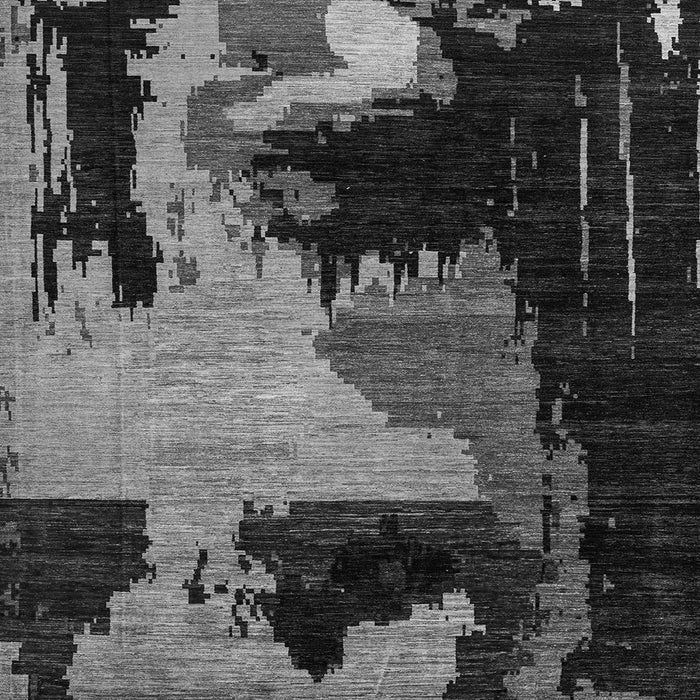 Square Oriental Gray Modern Rug, abs4258gry