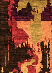 Oriental Orange Modern Rug, abs4258org