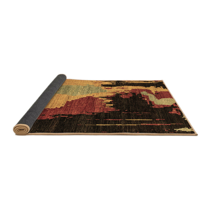 Sideview of Oriental Brown Modern Rug, abs4258brn