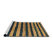 Sideview of Machine Washable Abstract Yellow Rug, wshabs4259