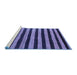 Sideview of Machine Washable Oriental Blue Modern Rug, wshabs4259blu