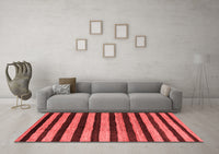 Machine Washable Oriental Red Modern Rug, wshabs4259red