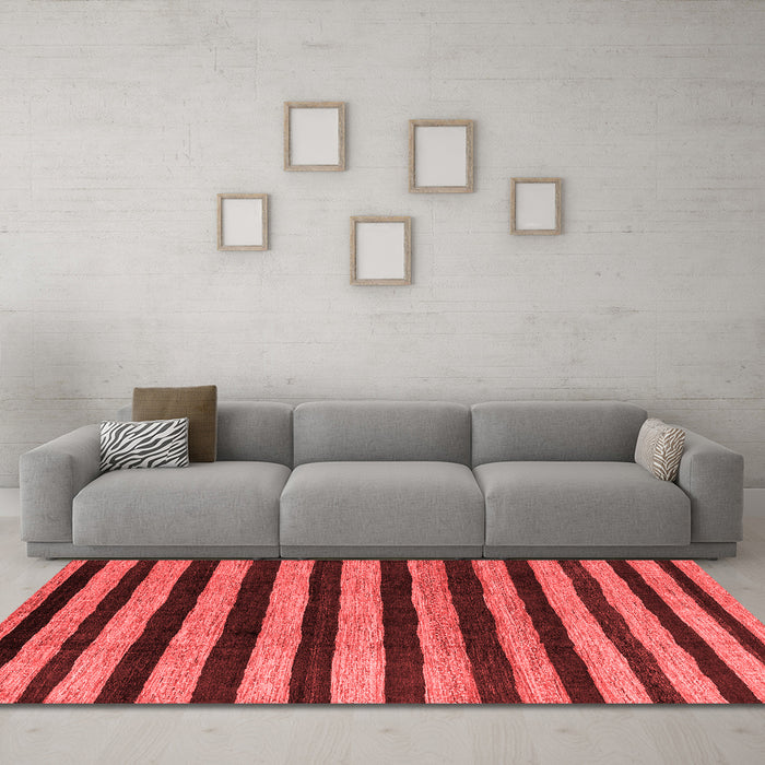Modern Red Washable Rugs