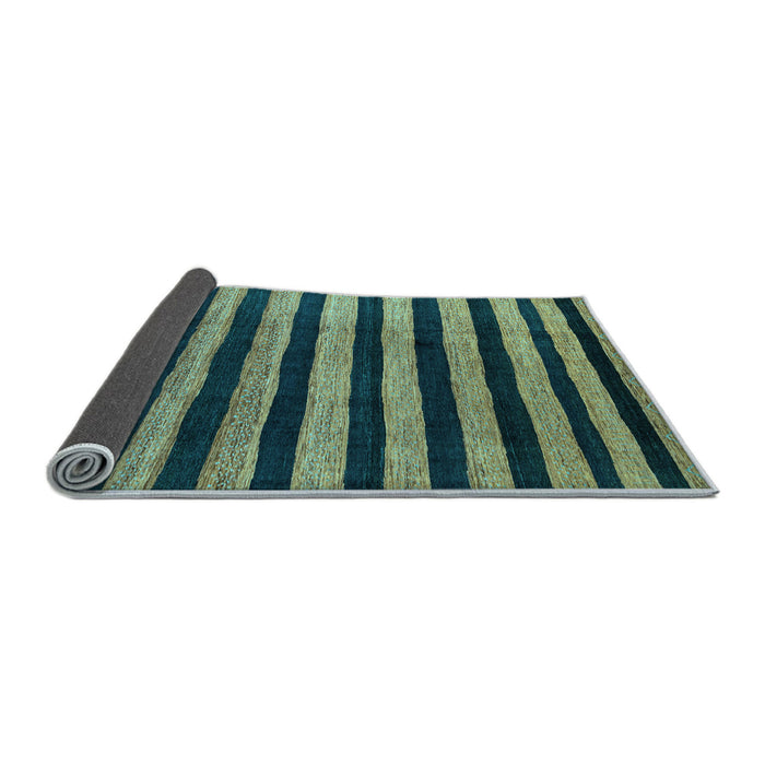 Sideview of Oriental Light Blue Modern Rug, abs4259lblu