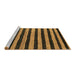 Sideview of Machine Washable Oriental Brown Modern Rug, wshabs4259brn