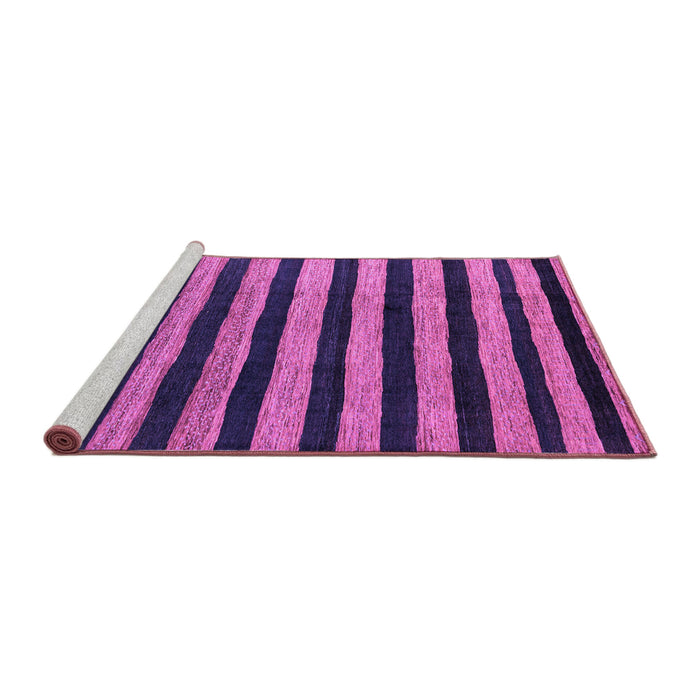 Sideview of Machine Washable Oriental Purple Modern Area Rugs, wshabs4259pur
