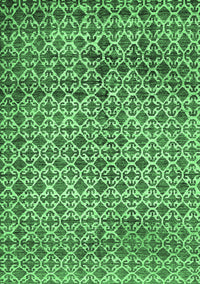 Abstract Emerald Green Modern Rug, abs425emgrn