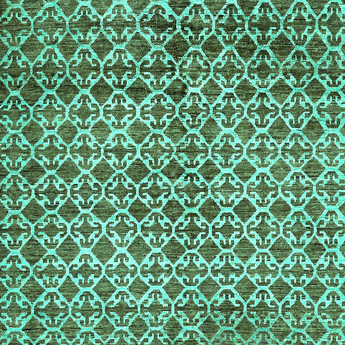 Machine Washable Abstract Turquoise Modern Area Rugs, wshabs425turq