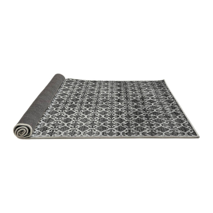 Sideview of Abstract Gray Modern Rug, abs425gry