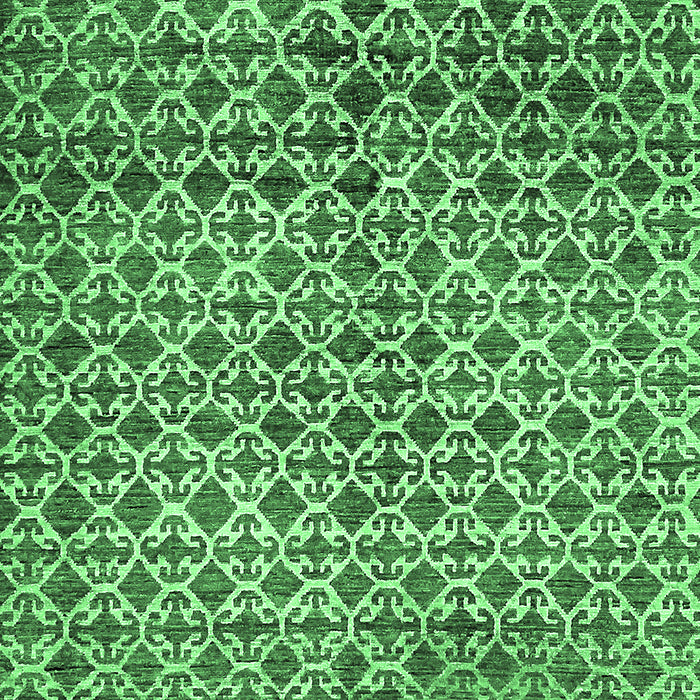 Machine Washable Abstract Emerald Green Modern Area Rugs, wshabs425emgrn
