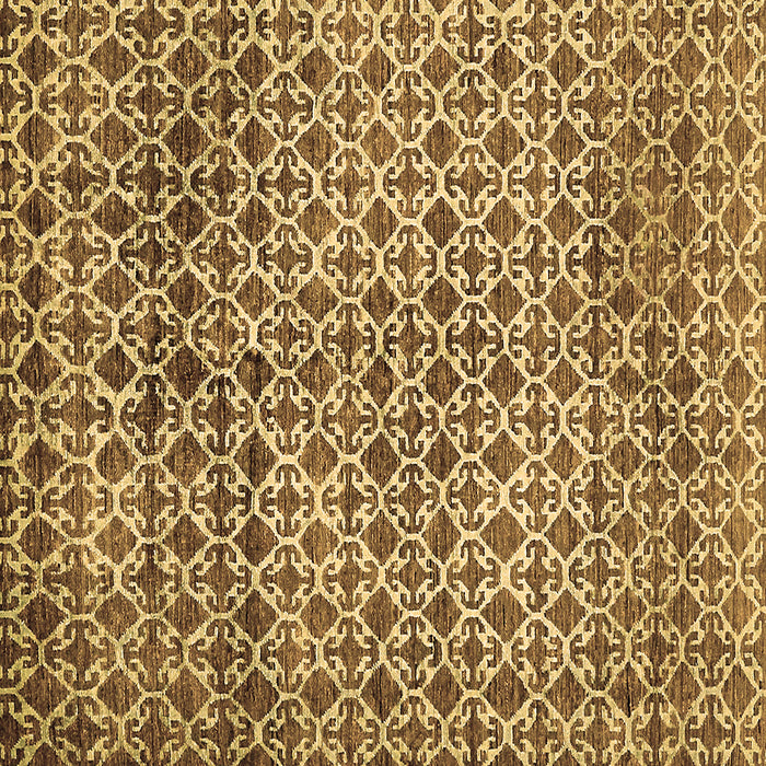 Square Machine Washable Abstract Brown Modern Rug, wshabs425brn