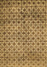 Machine Washable Abstract Brown Modern Rug, wshabs425brn