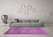 Machine Washable Abstract Purple Modern Area Rugs in a Living Room, wshabs425pur