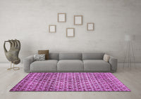 Machine Washable Abstract Purple Modern Rug, wshabs425pur