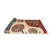 Sideview of Abstract Saffron Red Oriental Rug, abs4260