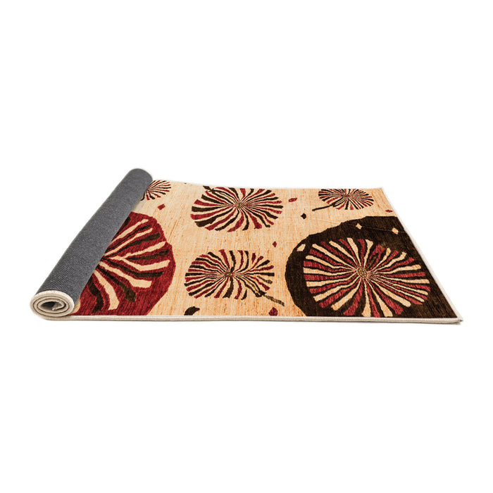 Sideview of Oriental Orange Modern Rug, abs4260org