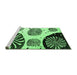 Sideview of Machine Washable Oriental Emerald Green Modern Area Rugs, wshabs4260emgrn