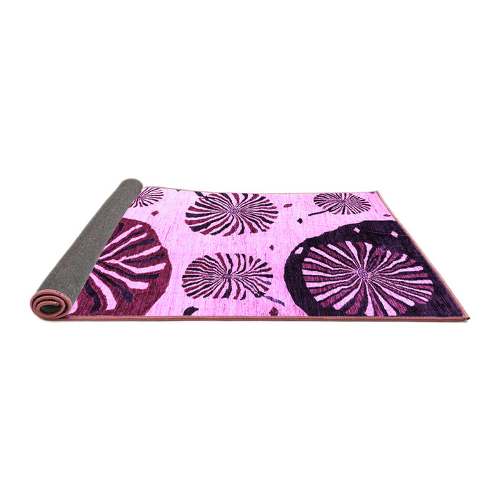Sideview of Oriental Purple Modern Rug, abs4260pur