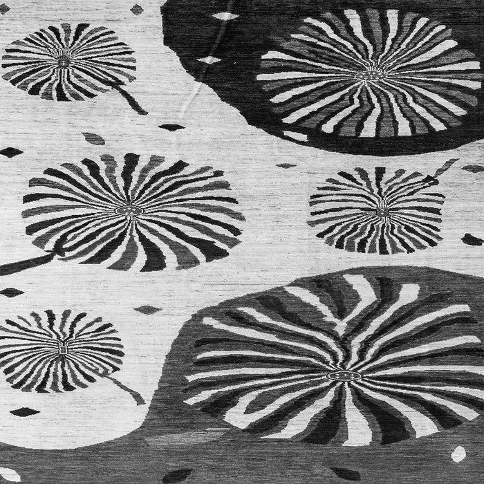 Square Oriental Gray Modern Rug, abs4260gry