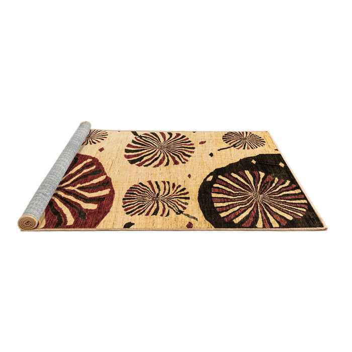 Sideview of Machine Washable Oriental Brown Modern Rug, wshabs4260brn