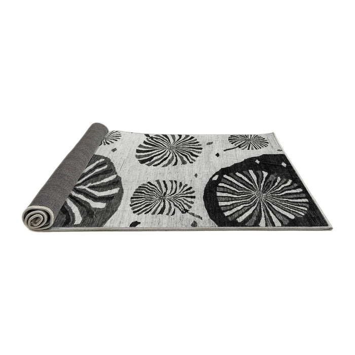 Sideview of Oriental Gray Modern Rug, abs4260gry