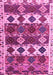 Machine Washable Oriental Pink Modern Rug, wshabs4261pnk