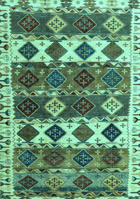 Oriental Turquoise Modern Rug, abs4261turq