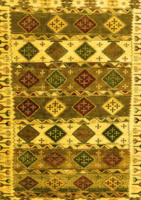 Oriental Yellow Modern Rug, abs4261yw