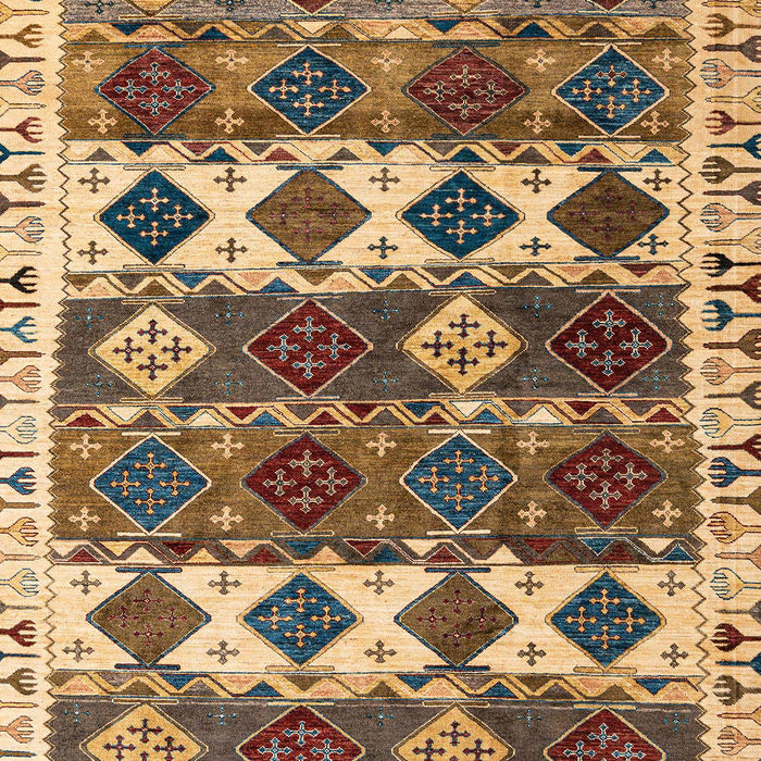 Abstract Sangria Brown Oriental Rug, abs4261
