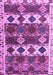 Machine Washable Oriental Purple Modern Area Rugs, wshabs4261pur