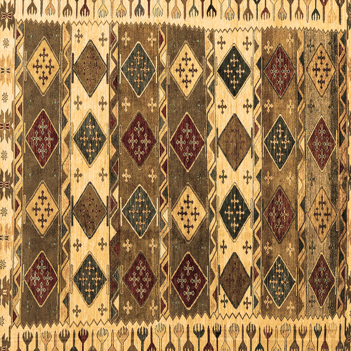 Square Oriental Brown Modern Rug, abs4261brn