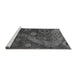 Sideview of Machine Washable Oriental Gray Modern Rug, wshabs4262gry