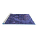 Sideview of Machine Washable Oriental Blue Modern Rug, wshabs4262blu